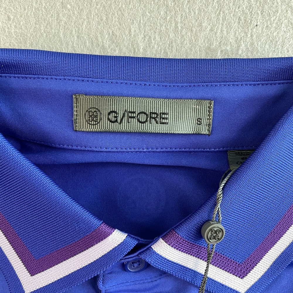 G/FORE Royal Blue Short Sleeve Polo - Picture 5 of 8